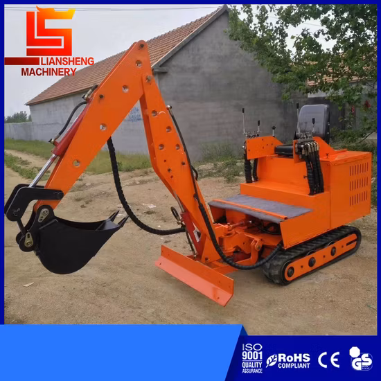 Miniexcavadora de orugas rotatoria de 140 grados, calidad de venta directa del fabricante y precio bajo