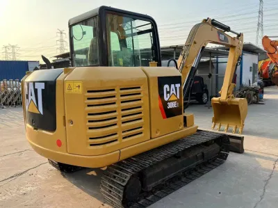 Usado Cat 306e2 Excavadora usada Caterpillar 306 a la venta con oruga de goma y conexión rápida giratoria